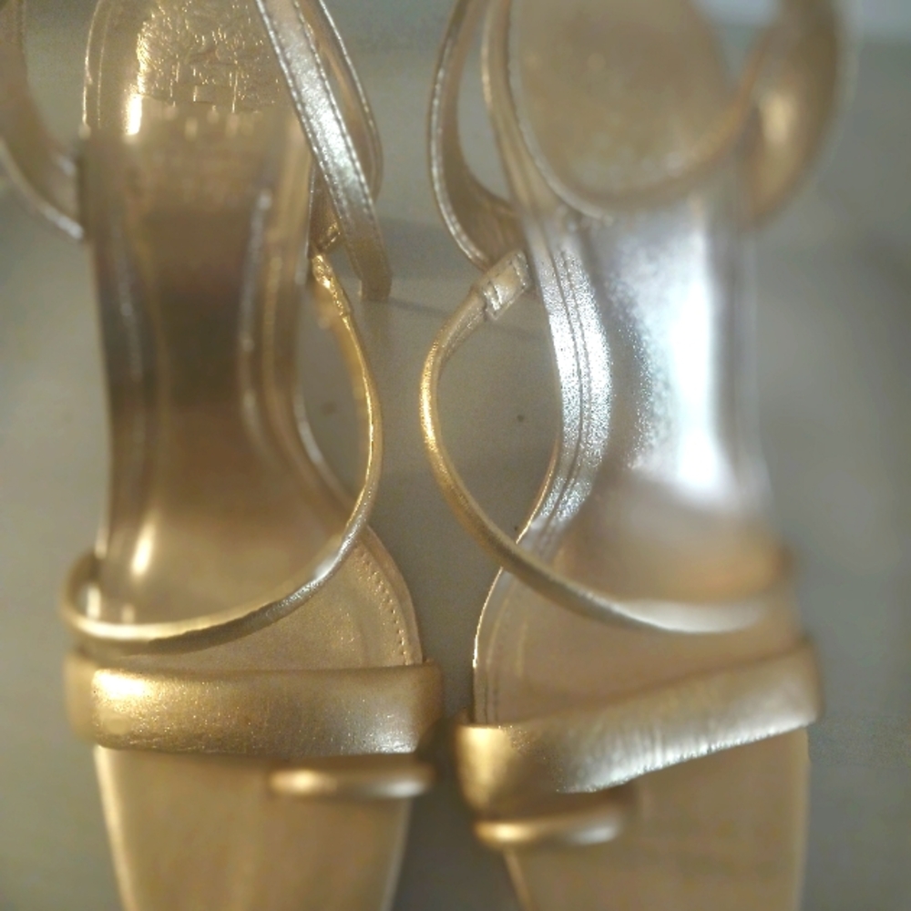 Elegant Gold Strappy Sandals